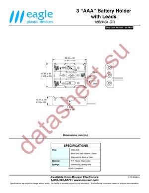 12BH431-GR datasheet  